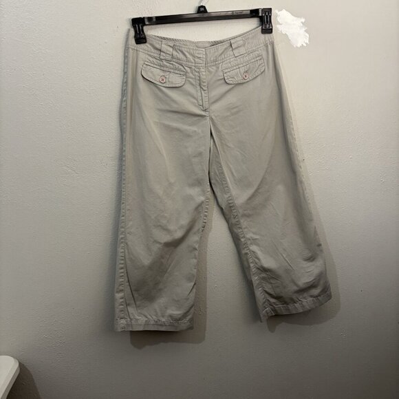 Calvin Klein Low Rise Wide Leg Y2K Pants Gray Size 4 - Picture 1 of 11